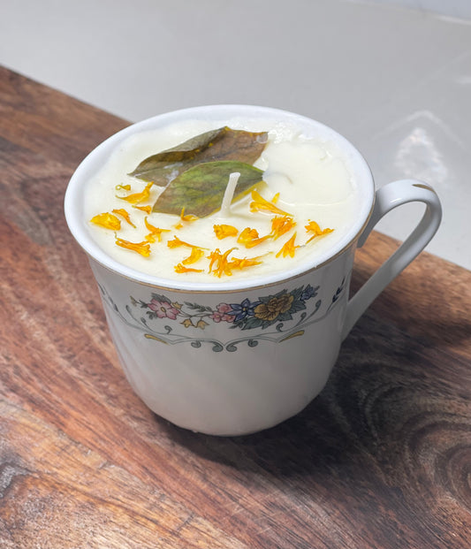 Teacup candle - lemongrass