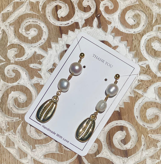 Sheridan Shell Dangles - Mamma Mia Collection