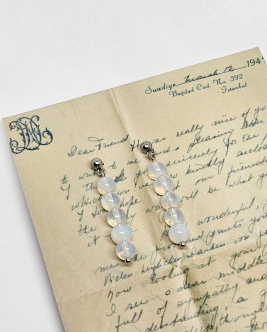 Silver Opalite Earrings