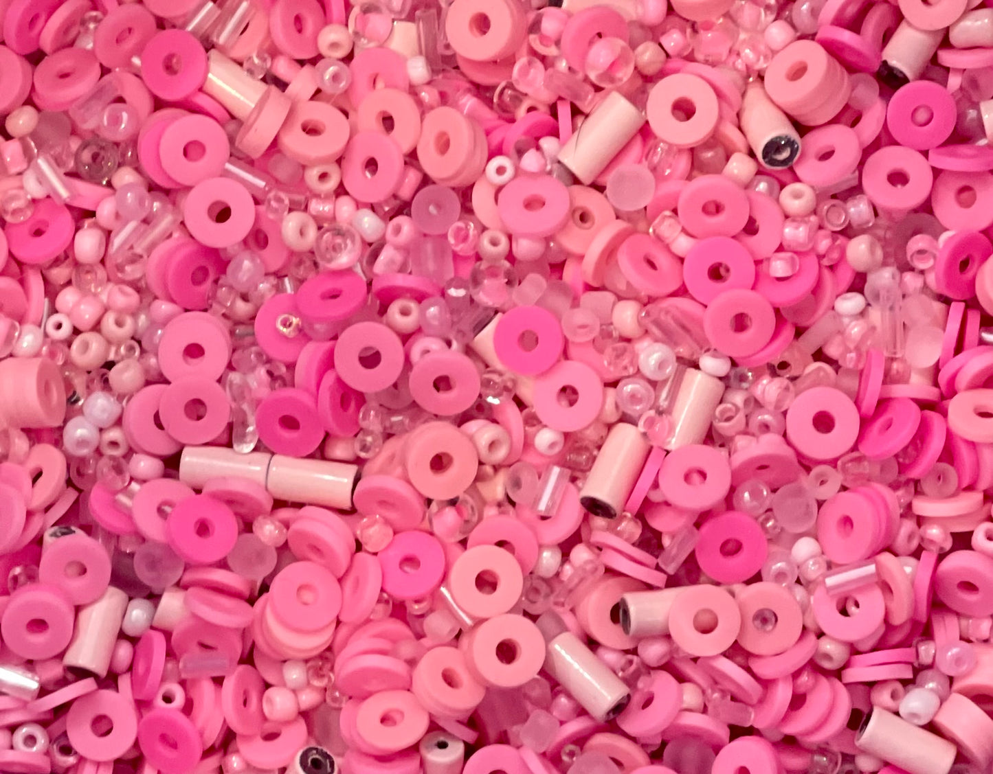 Pink bead confetti #2