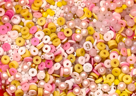 Pink Lemonade bead confetti