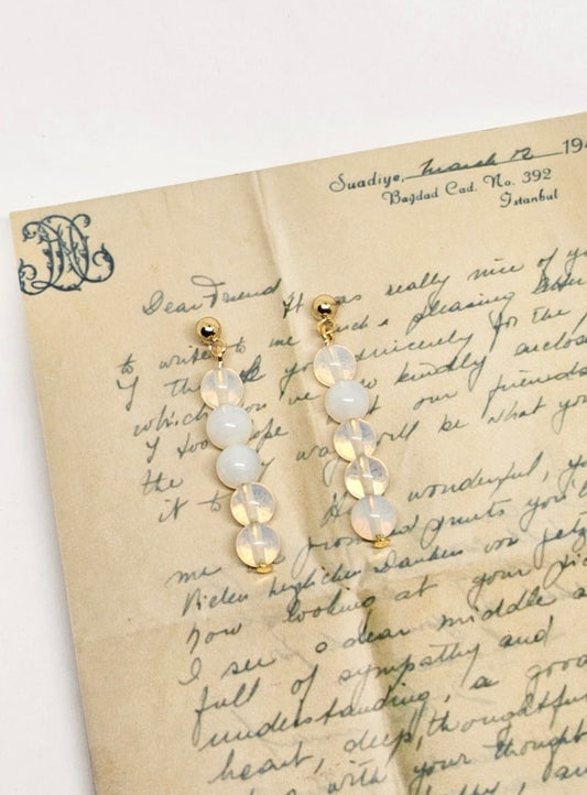 Gold Opalite Earrings