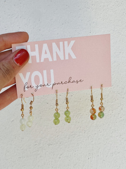 Gemstone earring pack #2