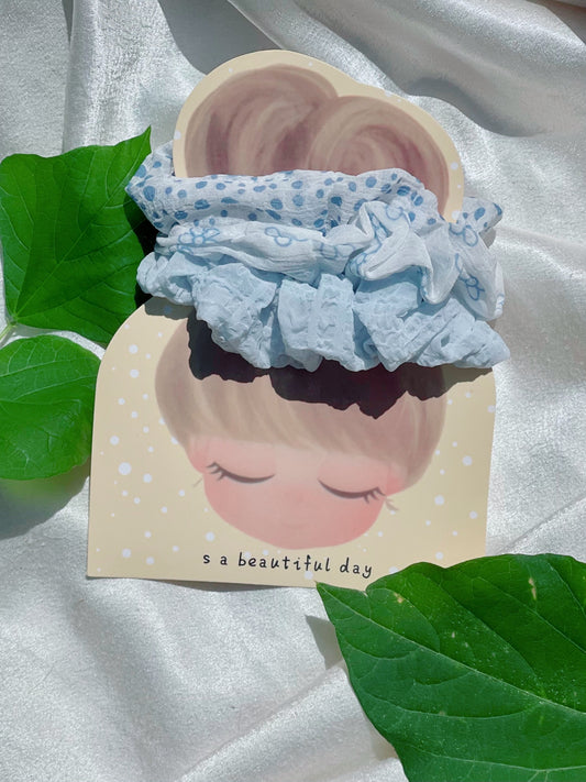 Daisy Blue scrunchy combo